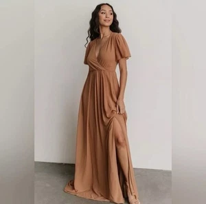 NEU Baltic Born Vaughnie Maxikleid formell Brautjungfer hellkupferfarben 1X Plus Neu mit Etikett - Bild 1 von 5