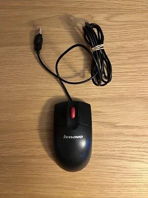 Genuine Lenovo M-UAE119 USB Optical Wired Scroll Wheel Mouse 41U3029 41U3030 - Image 1 of 4