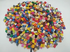 Lot of 1 Pound 9 Ounces Mixed Lego 1x2 Brick Block All Colors Rainbow Blue Grey - Picture 1 of 5