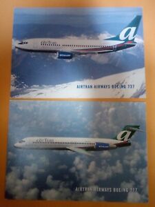AIRTRAN postcards 717 and 737 Great for collectors.