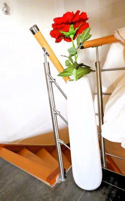 Glasvase Matt Weiß BodenvaseXXL Vase 70cm hoch - Bild 1 von 4