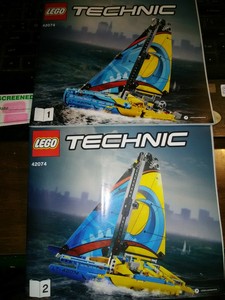 lego technic racing yacht 42074 building kit