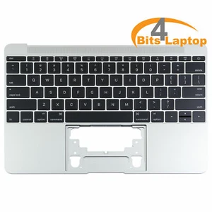 Macbook A1534 EMC 2991 Apple US Keyboard Replacement Topcase Early 2016 Silver - Picture 1 of 3