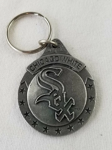 Chicago White Sox MLB Baseball Team Logo Key chain vintage 1992 Siskiyou pewter Cover
