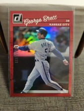 2023 Panini Donruss  Retro  Holo Red George Brett #d /2023 Royals