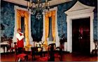 Colonial Williamsburg Supper Room Governor's Palace Vintage Chrome Postcard B14