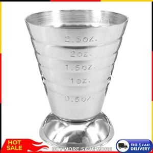 75 ml Edelstahl-Messbecher, Cocktail-Werkzeug, Bar, Mixgetränk, Jigger-Löffel - Bild 1 von 7