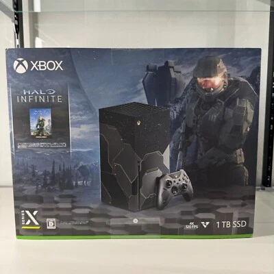 Microsoft Xbox Series X Halo Infinite Limited Edition Console in hand - Image 1 of 4