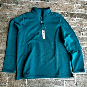 Green Grass Mens Pullover Medium Green Boast 1/4 Zip Track Tennis Fleece - Picture 1 of 7