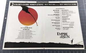 EMPIRE OF THE SUN__Orig. 1988 Trade AD / awards promo / poster__STEVEN SPIELBERG - Picture 1 of 1