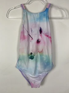 The Children's Place Swimsuit Girls Size XL 14 Purple Unicorn One Piece - Picture 1 of 5