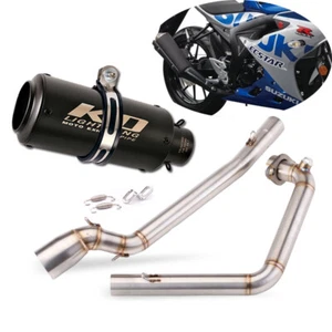 For Suzuki GSXR150 Full Exhaust System Motorcycle Header Mid Pipe 51mm Mufflers - Picture 1 of 12