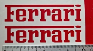 FERRARI Juego de 2 pegatinas pegatinas coche MOTTO decoración - Imagen 1 de 8