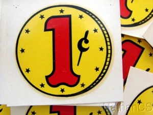Original Penny Gumball Machine Decal Set - Picture 1 of 2