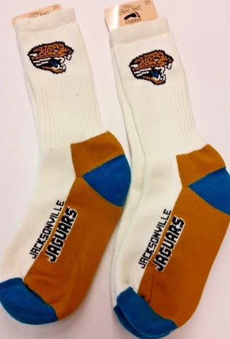 NFL Jacksonville Jaguars Mens Socks Size 9-11 (2 Pairs) Cover