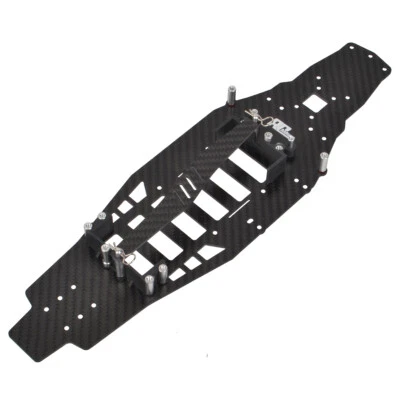 Custom Carbon Lower Deck Chassis Frame Kit for Tamiya FF03 FF-03 Pro Upgrades - Image 1 of 4