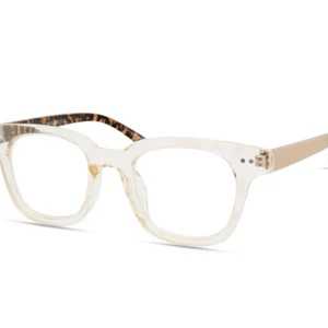Rachel Zoe Go To Leah Marinka Blue Light Blocker Glasses In Nude Crystal New - Picture 1 of 8