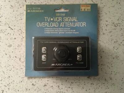 Vintage - Archer TV-VCR signal overload attenuator ( NEW ) - Image 1 of 2