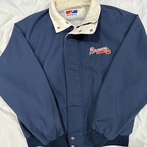 Vintage Braves Atlanta Swingster Jacket Chalk Line Extremely Rare Size Large USA - Bild 1 von 7