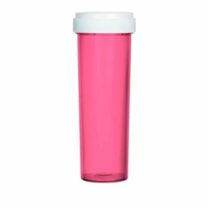 Pink Pill Bottle 60 Dram Reversible Cap Vials - Picture 1 of 4