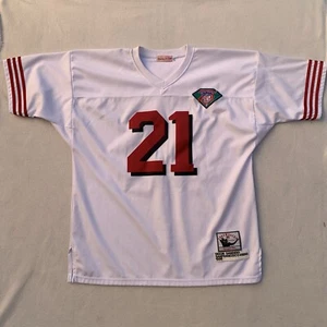 Mitchell & Ness 49ers Jersey Mens 54 Deion Sanders 1995 White NFL Stitched - Picture 1 of 9