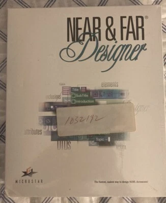 Microstar “Near & Far Designer 2.0” SGML Vintage Software New Sealed Box Windows - Image 1 of 4