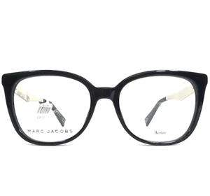 Marc Jacobs Eyeglasses Frames MARC 207 807 Black Silver Square 51-17-140 - Picture 1 of 12