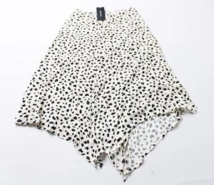 Olivia Grey Women's Animal Print Asymmetrical Split Hem Skirt AW5 Multi Small - Picture 1 of 3