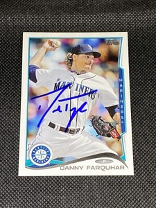 Danny Farquhar Seattle Mariners Signed Auto 2014 Topps Card #244 ~ COA
