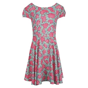 Fuchsia Pink Summer Dress Anmol Aqua Full Circle Floral Polka Dot BNWT Size 22 - Picture 1 of 10