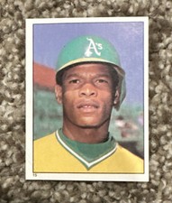 1981 Topps Stickers Rickey Henderson 2nd Year #15 HOF - GOAT
