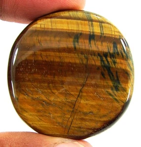 83.00 Ct Natural Tiger Eye Loose Gemstone Stone Cabochon Wire Wrap Stone - 23668 - Picture 1 of 2