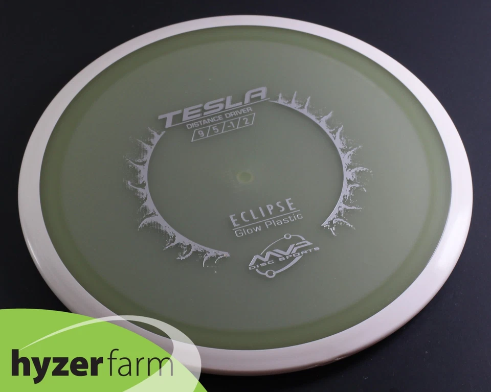MVP ECLIPSE TESLA - GLOWS GREEN *pick your weight* Hyzer Farm disc golf driver - Image 1 of 1