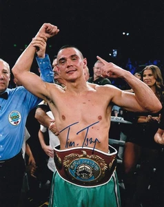 TIM TSZYU SIGNED AUTO'D 8X10 PHOTO MIDDLEWEIGHT WBO CHAMPION AUSTRALIA A - Picture 1 of 1