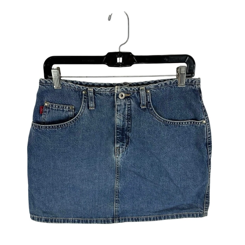 Minifalda vaquera hidráulica vintage Y2K talla 9/10 patinador ropa de calle grunge punk Foto 1 de 4