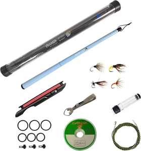Aventik FreshStart Tenkara Rod in 7 piedi/8 piedi, kit completo 7 piedi, blu  - Foto 1 di 6
