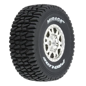 Pro-Line 1/16 Mirage TT F/R Tires MTD 12mm Silver Impulse: Mojave Grom (4) - Picture 1 of 1