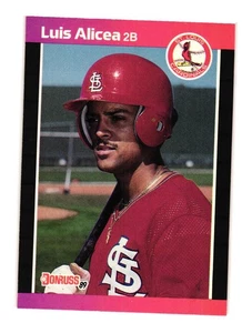 1989 Donruss #466c Luis Alicea St. Louis Cardinals - Picture 1 of 2