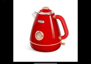 Hervidor eléctrico retro - 1,7 litros / 57,5 onzas tetera con termómetro,... - Imagen 1 de 4