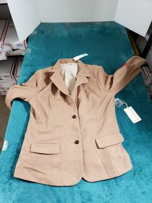 41Hawthorn Blazer Size Large Womens Beige Two Button Elbow Patches Ladies NWT - Image 1 of 4