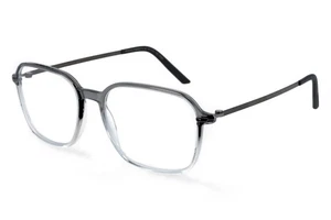 Brille Damen Herren Minima H7-G30 Hybrid Acetat Fassung Grau Transparent Verlauf - Picture 1 of 6