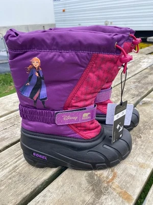 Niñas 3 Sorel Disney Frozen 2 Anna Flurry Botas de Invierno Nuevas con Etiquetas Foto 1 de 4