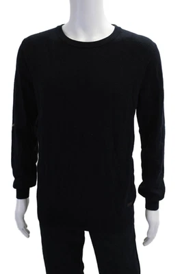 Suéter Top Scotch & Soda Para Hombres Cuello Redondo Texturizado Manga Larga Azul Marino Talla L Foto 1 de 4