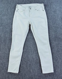 True Religion Jeans Damen 30 HALLE Mid Rise Super Skinny Weiß Denim - Bild 1 von 7