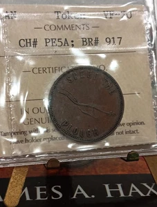 Prince Edward Island 1859 Medaille, bretonisch 917, zertifiziert ICCS ss-20 - Bild 1 von 9