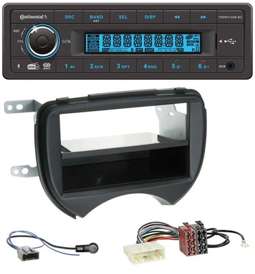 Continental MP3 DAB USB Bluetooth Autoradio für Nissan Micra K13 10-13 schwarz - Bild 1 von 4