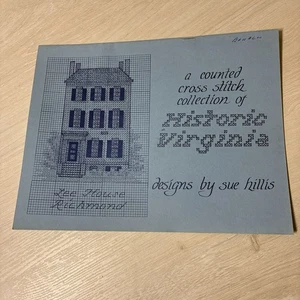 RARE Historic Virginia Cross Stitch Collection Sue Hillis Vintage Leaflet Charts - Picture 1 of 9