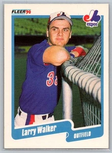 1990 Fleer Larry Walker #363 - Picture 1 of 2