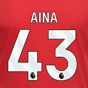 2023 2024 OFICIAL NOTTINGHAM FORREST AINA 43 BLANCO JUGADOR LOCAL TALLA NOMBRE CONJUNTO - Imagen 1 de 1