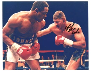 AL "ICE" COLE Cruiser/Heavyweight Boxer Signed 8x10 Photo Won IBF Title COA - Bild 1 von 2